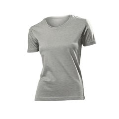 Футболка жіноча з круглим коміром STEDMАN CLASSIC-T FITTED кольору сірий меланж, футболка, Китай, Китай, S