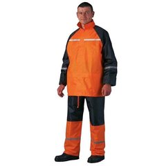 КОМПЛЕКТ ВІД ДОЩУ з поліестеру помаранчовий / чорний, комплект куртка/брюки, Франція, Франція, XL