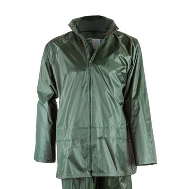 Комплект от дождя с ПВХ зеленый (5PLS080), комплект куртка/брюки, M