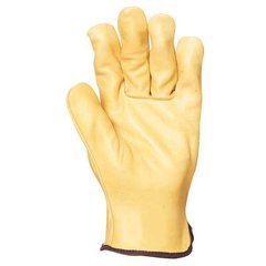 Рукавички робочі шкіряні потовщені вищої якості жовті COVERGUARD 2229, 9