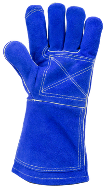 Термостойкие перчатки с крагой спилковые, термозащита до 350° COVERGUARD 1WEL360010, 10