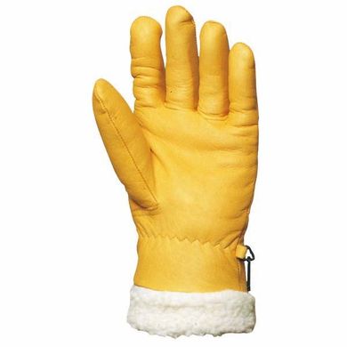 Перчатки кожаные утепленные с искусственным мехом желтые COVERGUARD ISLANDE, 7