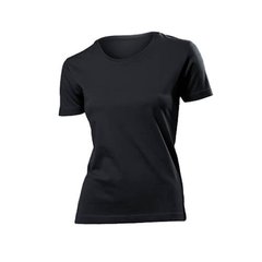 Футболка жіноча з круглим коміром STEDMАN CLASSIC-T FITTED чорного кольору, футболка, Китай, Китай, S